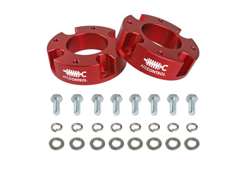 aFe CONTROL 2.0 IN Leveling Kit 07 - 21 Toyota Tundra - Red - CPC Performance