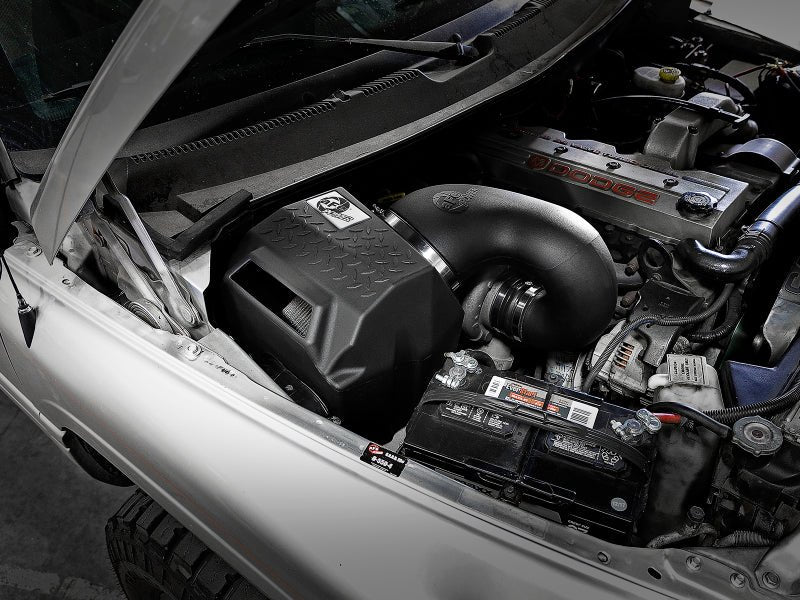 aFe Diesel Elite Intakes Stage - 2 w/Pro Dry S Filter Dodge Diesel Trucks 94 - 02 L6 - 5.9L (td) - CPC Performance