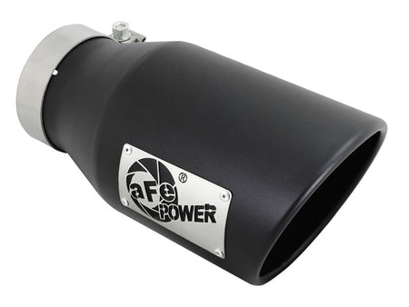 aFe Diesel Exhaust Tip Bolt On Black 4in Inlex x 6in Outlet x 12in - CPC Performance