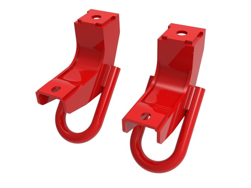 aFe Front Tow Hook Red 2022 Toyota Tundra 3.5L V6 - CPC Performance
