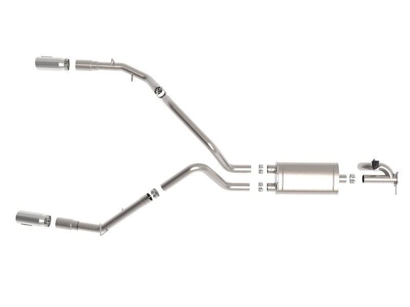 aFe Gemini XV 3in 304 SS Cat - Back Exhaust 19 - 21 Ram 1500 V8 5.7L Hemi w/ Polish Tips - CPC Performance