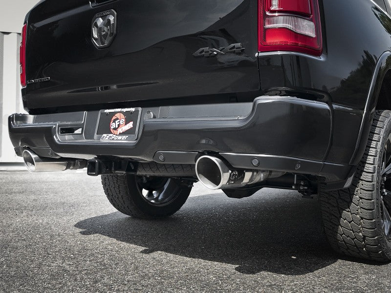 aFe Gemini XV 3in 304 SS Cat - Back Exhaust 19 - 21 Ram 1500 V8 5.7L Hemi w/ Polish Tips - CPC Performance