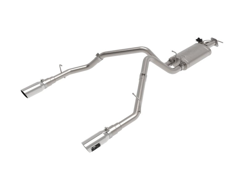 aFe Gemini XV 3in 304 SS Cat - Back Exhaust 19 - 21 Ram 1500 V8 5.7L Hemi w/ Polish Tips - CPC Performance
