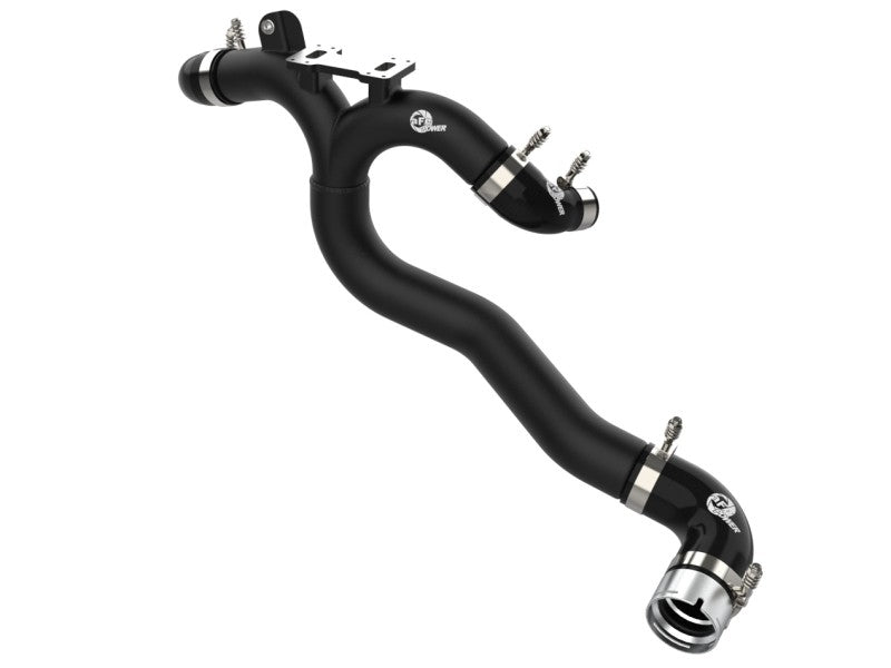 aFe Kia Stinger 18-22 V6-3.3L (tt) BladeRunner Hot Charge Pipe- Black - CPC Performance