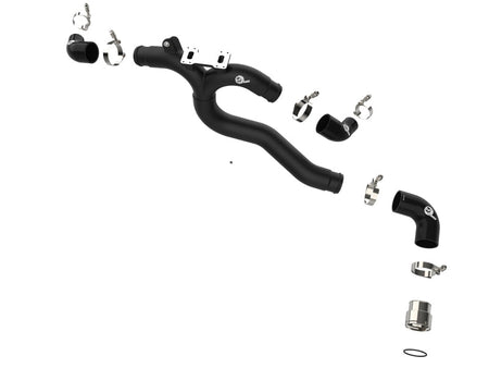 aFe Kia Stinger 18-22 V6-3.3L (tt) BladeRunner Hot Charge Pipe- Black - CPC Performance