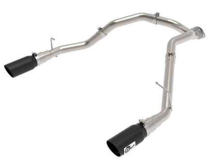 aFe Large Bore - HD 3 IN 409 Stainless Steel DPF - Back Exhaust System w/Black Tip RAM 1500 20 - 21 V6 - 3.0 - CPC Performance