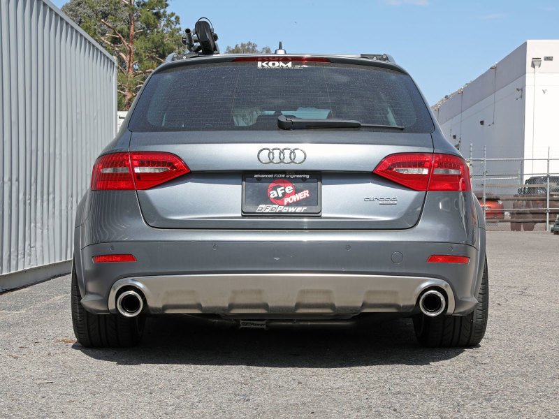 afe MACH Force - Xp 13 - 16 Audi Allroad L4 SS Axle - Back Exhaust w/ Polished Tips - CPC Performance
