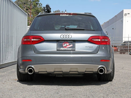 afe MACH Force - Xp 13 - 16 Audi Allroad L4 SS Axle - Back Exhaust w/ Polished Tips - CPC Performance