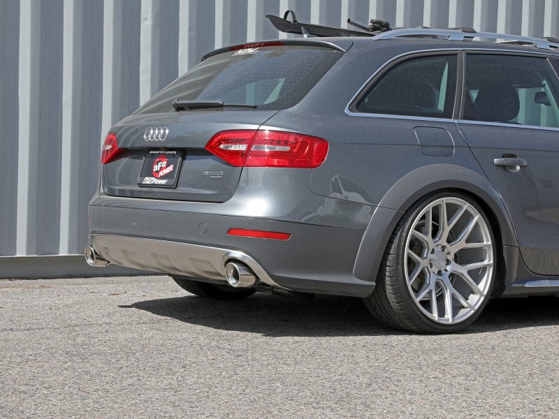 afe MACH Force - Xp 13 - 16 Audi Allroad L4 SS Axle - Back Exhaust w/ Polished Tips - CPC Performance