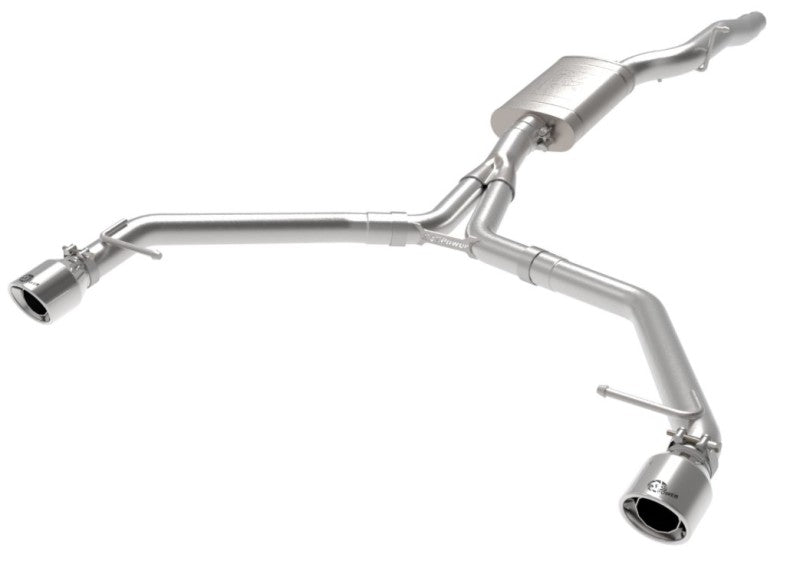afe MACH Force - Xp 13 - 16 Audi Allroad L4 SS Axle - Back Exhaust w/ Polished Tips - CPC Performance
