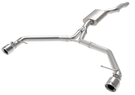 afe MACH Force - Xp 13 - 16 Audi Allroad L4 SS Axle - Back Exhaust w/ Polished Tips - CPC Performance