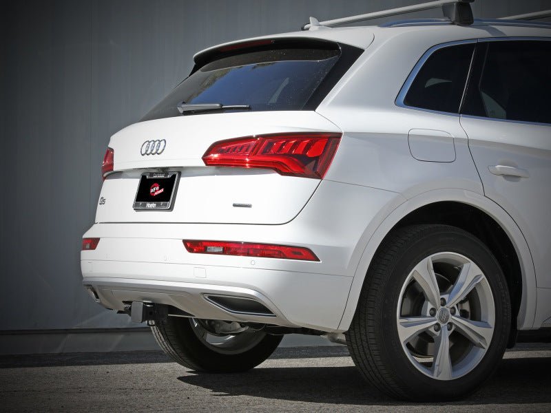 aFe MACH Force - Xp 17 - 21 Audi Q5 L4 - 2.0L (T) 3in to 2.5in Stainless Steel Cat - Back Exhaust System - CPC Performance