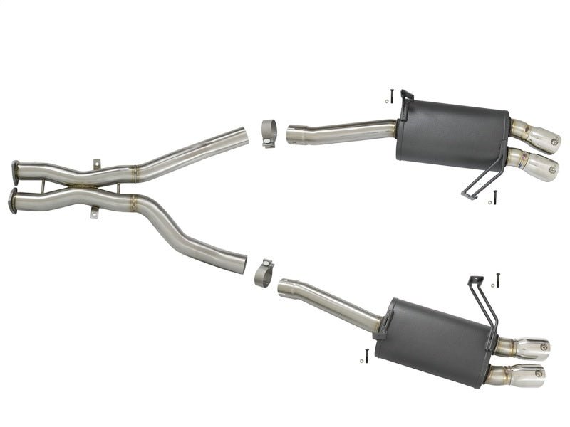 aFe MACH Force - Xp 2 - 1/2in 304 SS Cat - Back Exhaust w/Polished Tips 05 - 08 BMW Z4 M Coupe (E86) L6 3.2L - CPC Performance
