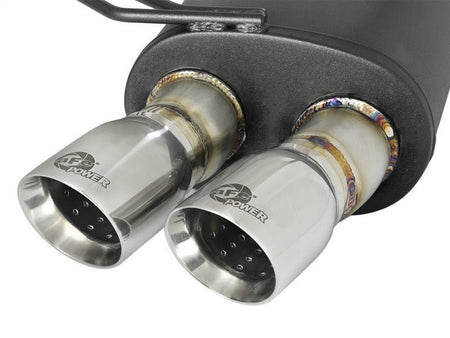 aFe MACH Force - Xp 2 - 1/2in 304 SS Cat - Back Exhaust w/Polished Tips 05 - 08 BMW Z4 M Coupe (E86) L6 3.2L - CPC Performance