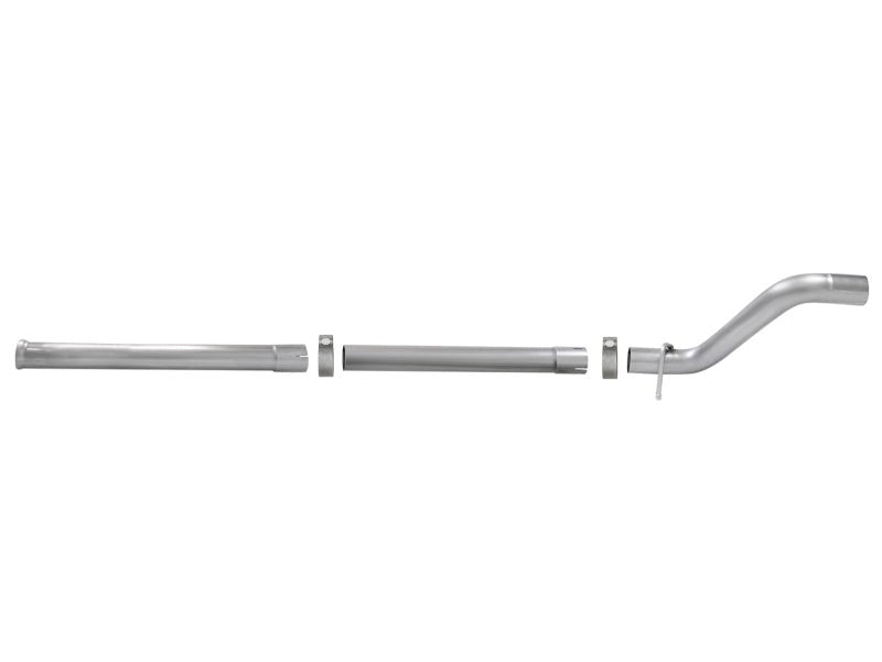 aFe MACH Force - Xp 2 - 1/2in 409 Stainless Steel Mid - Pipe w/Resonator Delete 18+ Jeep Wrangler JL 3.6L - CPC Performance