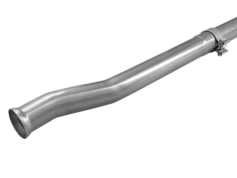 aFe MACH Force - Xp 2 - 1/2in 409 Stainless Steel Mid - Pipe w/Resonator Delete 18+ Jeep Wrangler JL 3.6L - CPC Performance