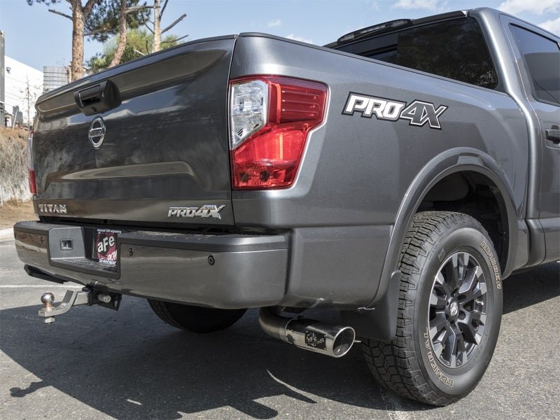 aFe MACH Force - Xp 2 - 1/2in Cat - Back Exhaust System w/ Polished Tip 16 - 17 Nissan Titan XD V8 5.6L - CPC Performance