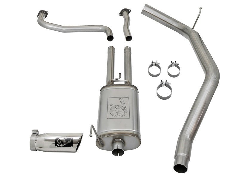 aFe MACH Force - Xp 2 - 1/2in Cat - Back Exhaust System w/ Polished Tip 16 - 17 Nissan Titan XD V8 5.6L - CPC Performance