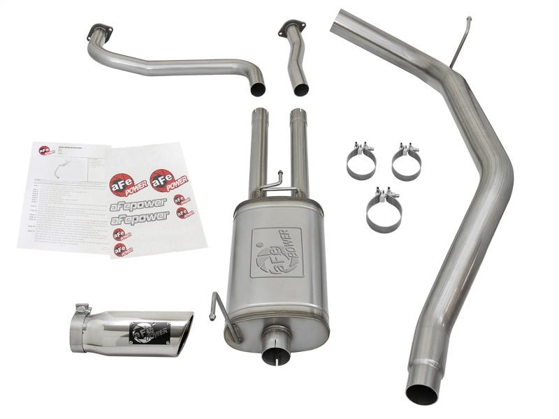 aFe MACH Force - Xp 2 - 1/2in Cat - Back Exhaust System w/ Polished Tip 16 - 17 Nissan Titan XD V8 5.6L - CPC Performance