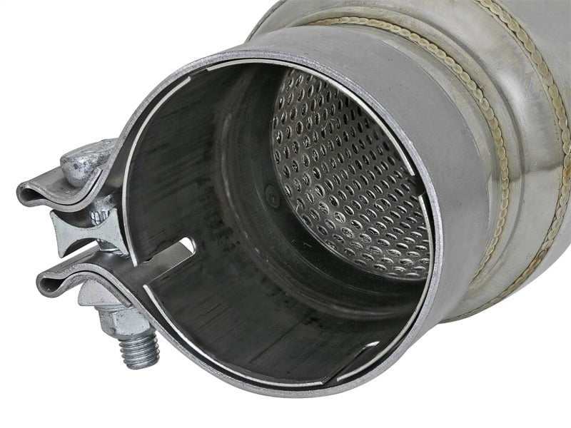 aFe MACH Force - Xp 304 Stainless Steel Resonator 2.5in Inlet/Outlet x 4in Dia x 15in Body x 19in L - CPC Performance