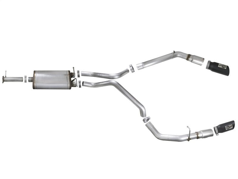 aFe MACH Force - Xp 3in 409 SS Cat - Back Exhaust 2019 RAM 1500 V8 - 5.7L w/ Black Tip - CPC Performance