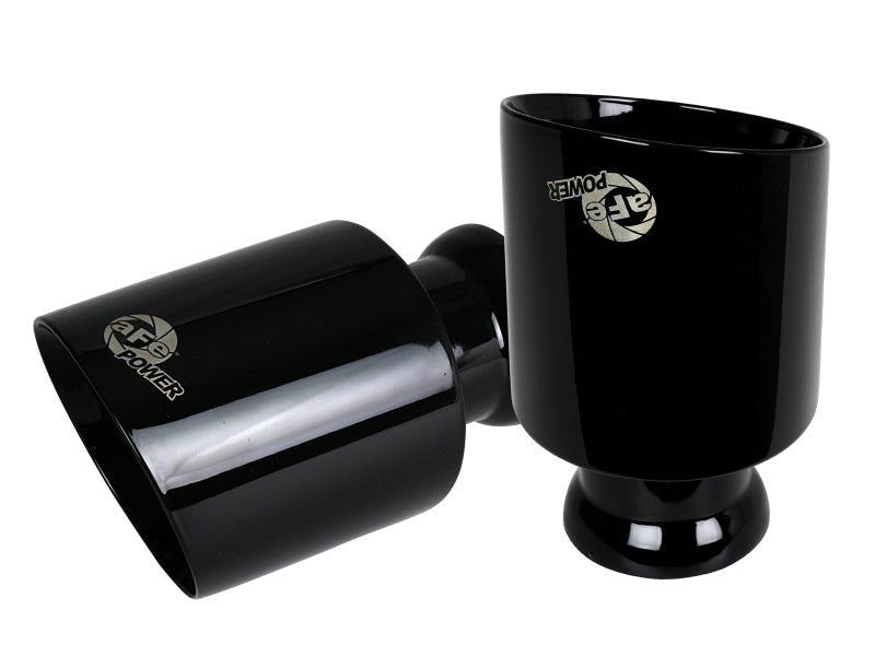 aFe MACH Force - XP 4 - 1/2in Black OE Replacement Exhaust Tips - 15 - 19 Dodge Charger/Hellcat - CPC Performance