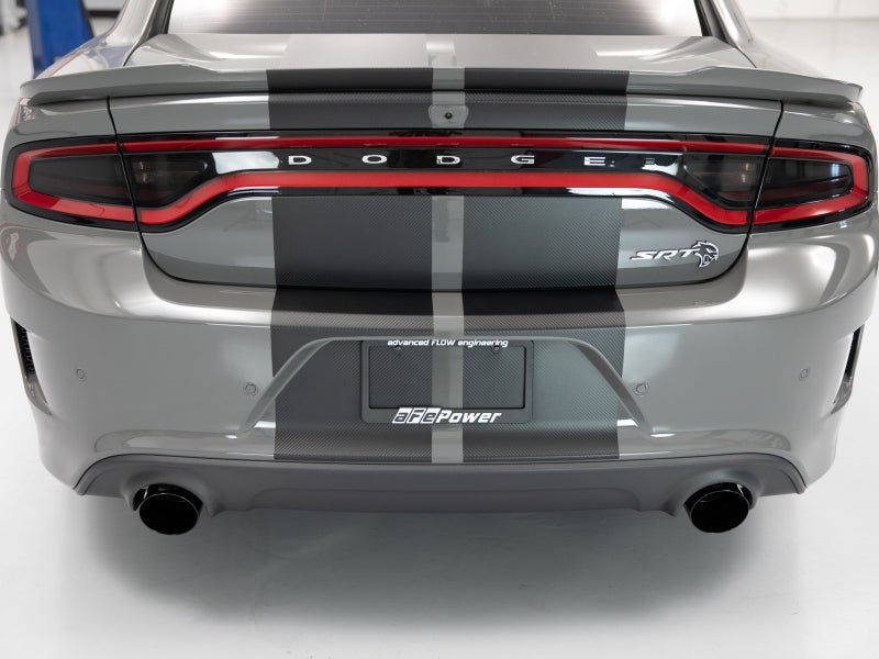 aFe MACH Force - XP 4 - 1/2in Black OE Replacement Exhaust Tips - 15 - 19 Dodge Charger/Hellcat - CPC Performance
