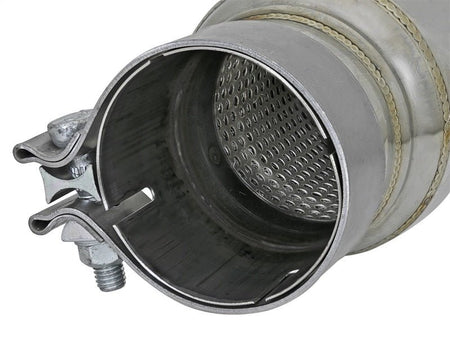 aFe MACH Force - Xp 409 SS Resonator 3in. Inlet/Outlet / 4in. Diameter / 12in. Body / 16in. Length - CPC Performance