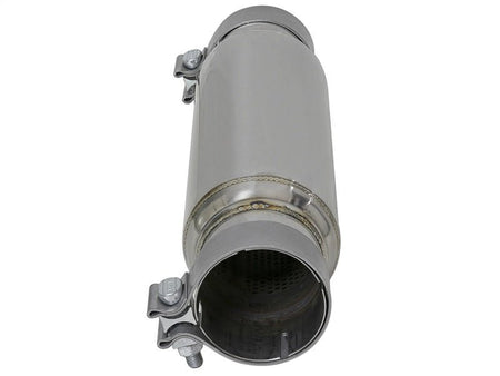 aFe MACH Force - Xp 409 SS Resonator 3in. Inlet/Outlet / 4in. Diameter / 12in. Body / 16in. Length - CPC Performance