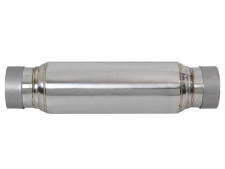 aFe MACH Force - Xp 409 SS Resonator 3in. Inlet/Outlet / 4in. Diameter / 12in. Body / 16in. Length - CPC Performance