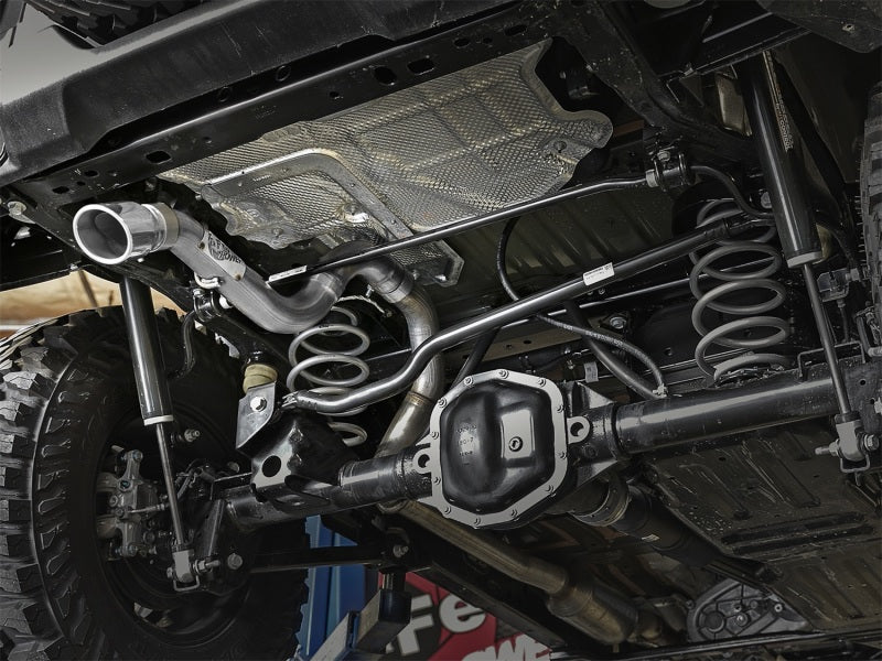 aFe MACH Force - Xp Axle - Back Exhaust System w/Polished Tip 18 - 20 Jeep Wrangler L4 - 2.0T / V6 - 3.6L - CPC Performance