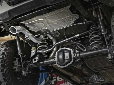 aFe MACH Force - Xp Axle - Back Exhaust System w/Polished Tip 18 - 20 Jeep Wrangler L4 - 2.0T / V6 - 3.6L - CPC Performance