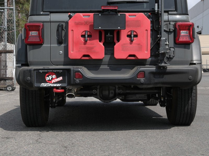 aFe MACH Force - Xp Axle - Back Exhaust System w/Polished Tip 18 - 20 Jeep Wrangler L4 - 2.0T / V6 - 3.6L - CPC Performance