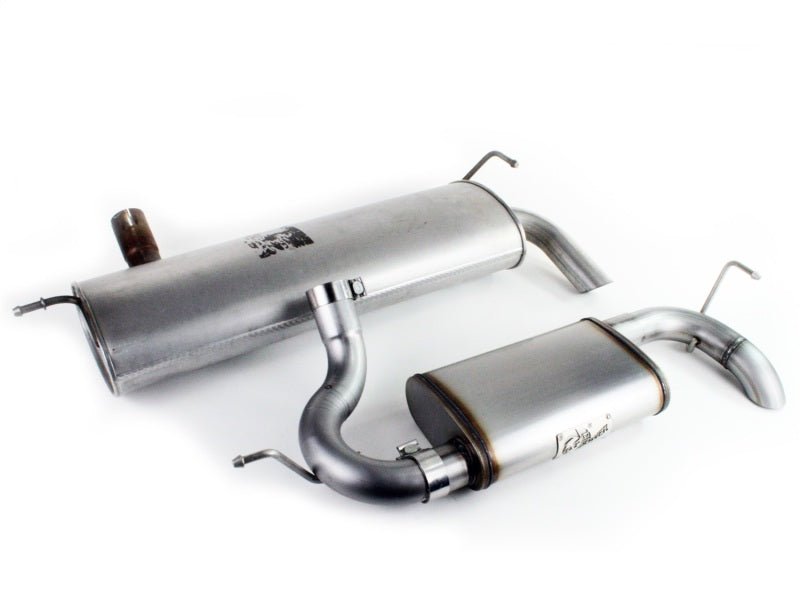 aFe MACHForce XP 07 - 17 Jeep Wrangler V6 - 3.6/3.8L 409 SS 2.5in Axle - Back Exhaust - CPC Performance