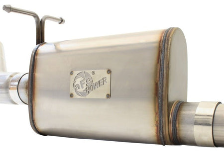 aFe MACHForce XP Exhaust 3in - 3.5in SS Single Side Ext CB w/ Polish Tip 99 - 04 Ford F - 250 V8 5.4L/6.8L - CPC Performance