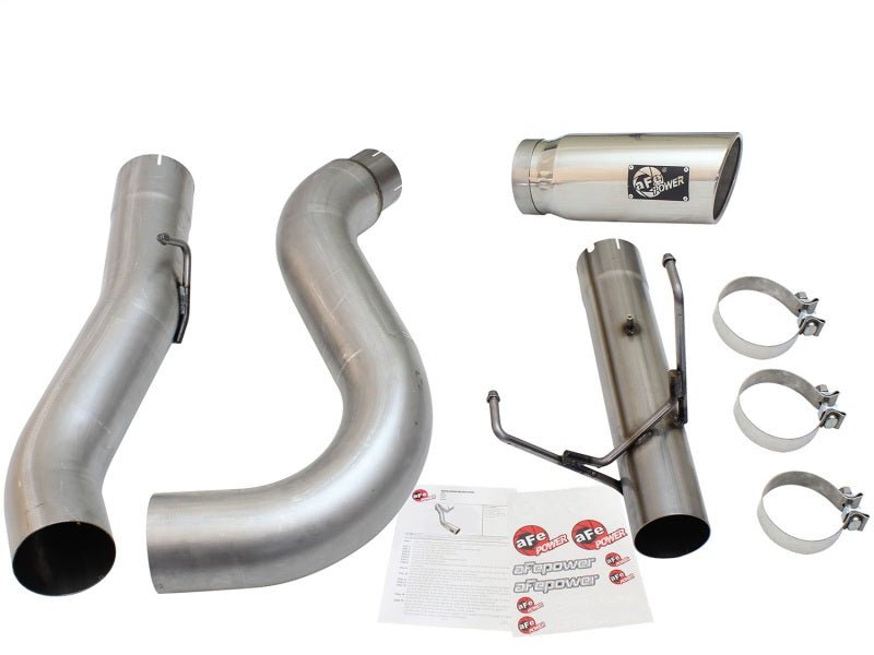 aFe MACHForce XP Exhaust Large Bore 5in DPF - Back Alu. 13 - 15 Dodge Trucks L6 - 6.7L (td) *Polish Tip - CPC Performance