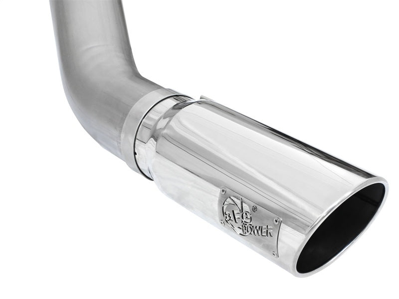 aFe MACHForce XP Exhaust Large Bore 5in DPF - Back Alu. 13 - 15 Dodge Trucks L6 - 6.7L (td) *Polish Tip - CPC Performance