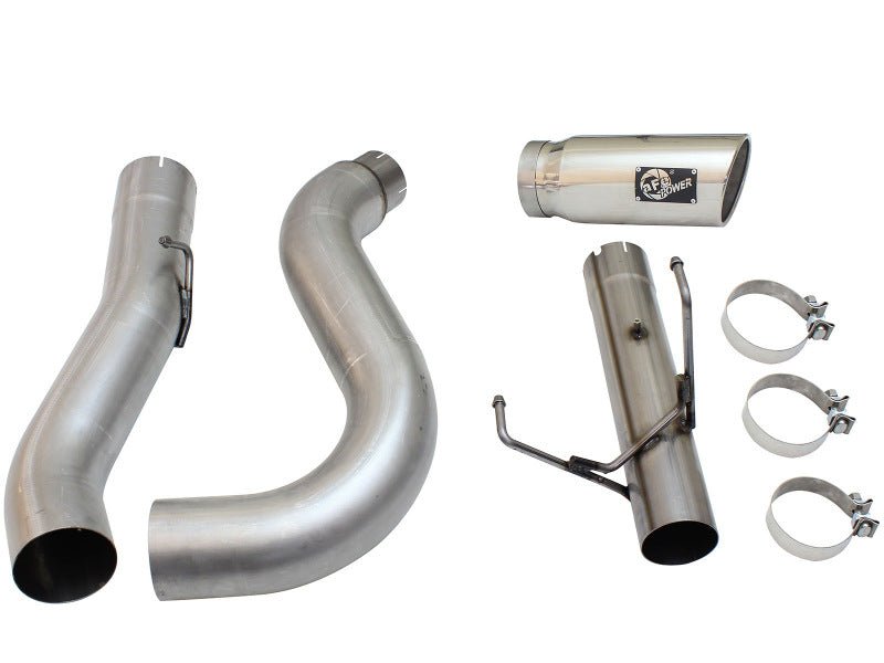 aFe MACHForce XP Exhaust Large Bore 5in DPF - Back Alu. 13 - 15 Dodge Trucks L6 - 6.7L (td) *Polish Tip - CPC Performance
