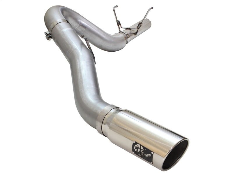 aFe MACHForce XP Exhaust Large Bore 5in DPF - Back Alu. 13 - 15 Dodge Trucks L6 - 6.7L (td) *Polish Tip - CPC Performance