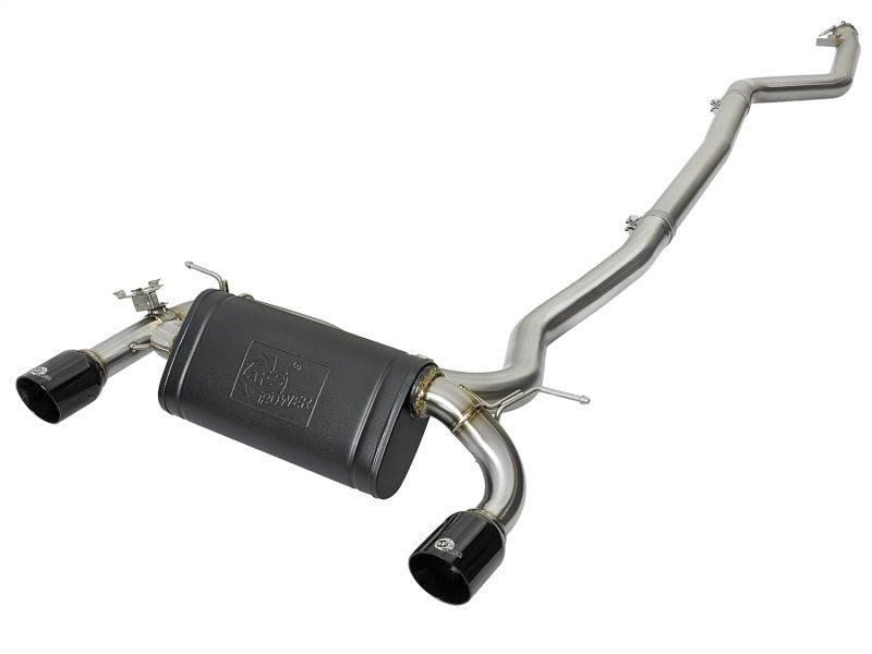 aFe MACHForce XP Exhausts Cat - Back SS 16 - 17 BMW 340i/iX 440i/iX (F3X) L6 - 3.0L (B58) w/Black Tips - CPC Performance