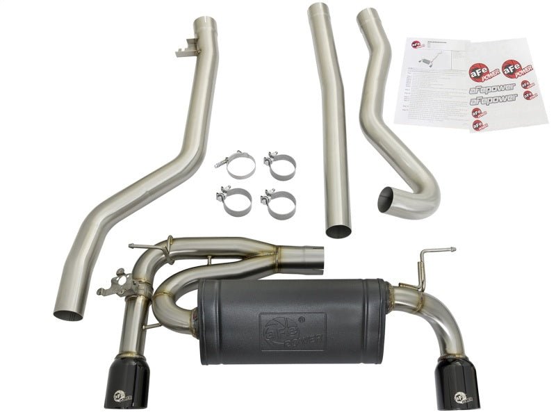 aFe MACHForce XP Exhausts Cat - Back SS 16 - 17 BMW 340i/iX 440i/iX (F3X) L6 - 3.0L (B58) w/Black Tips - CPC Performance