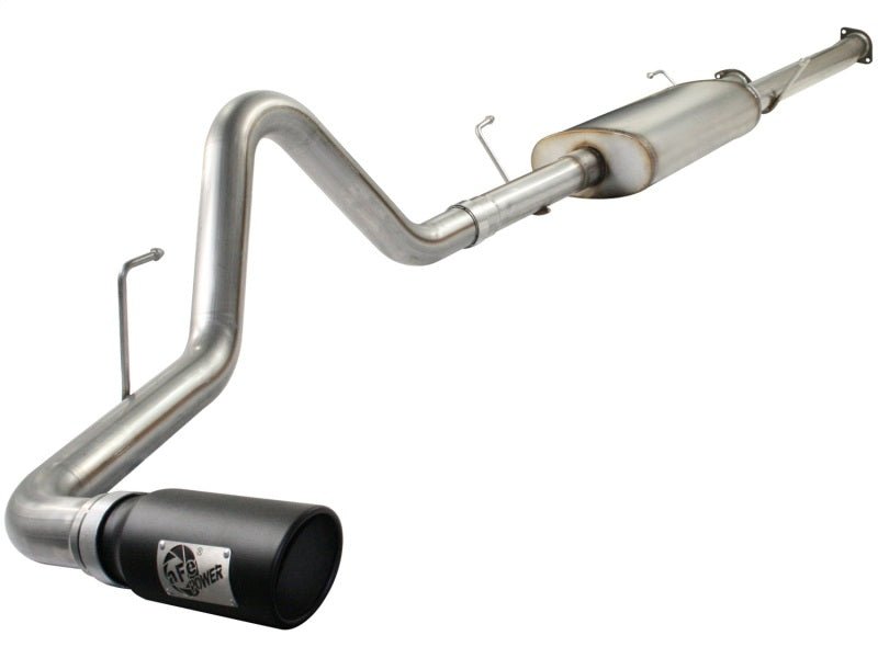 aFe MACHForce XP Exhausts Cat - Back SS - 409 EXH CB Toyota Tundra 10 - 11 V8 - 5.7L 145.7 WB (blk tip) - CPC Performance