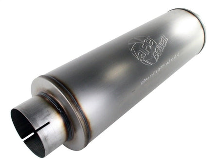 aFe MACHForce XP Exhausts Mufflers SS - 409 EXH Muffler 5 ID In/Out 8 Dia - CPC Performance
