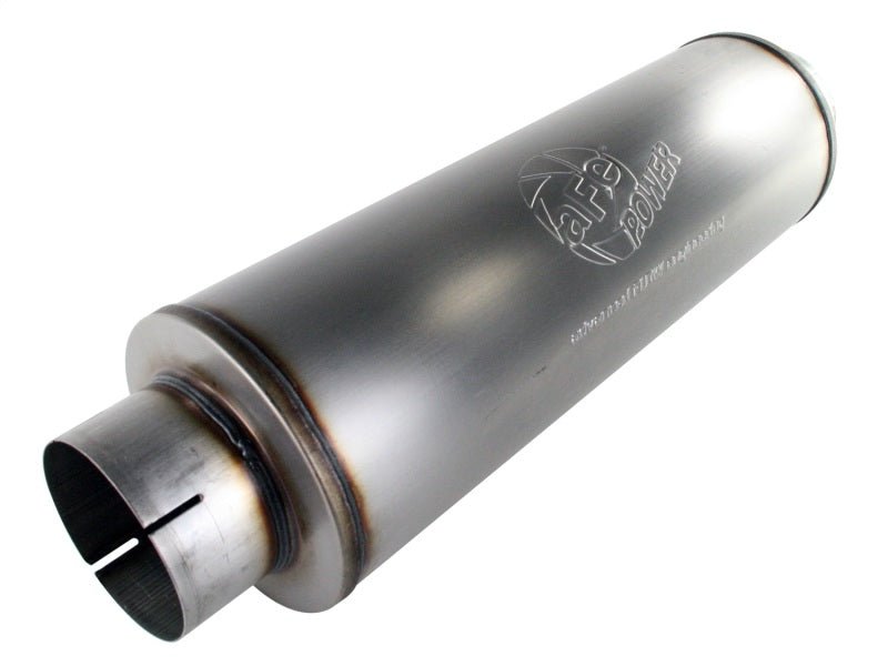 aFe MACHForce XP Exhausts Mufflers SS - 409 EXH Muffler 5 ID In/Out 8 Dia - CPC Performance