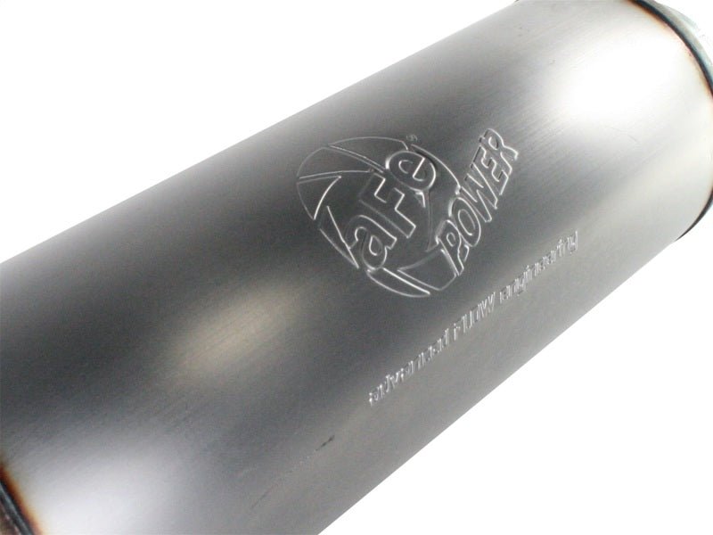aFe MACHForce XP Exhausts Mufflers SS - 409 EXH Muffler 5 ID In/Out 8 Dia - CPC Performance