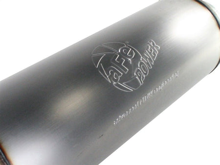 aFe MACHForce XP Exhausts Mufflers SS - 409 EXH Muffler 5 ID In/Out 8 Dia - CPC Performance