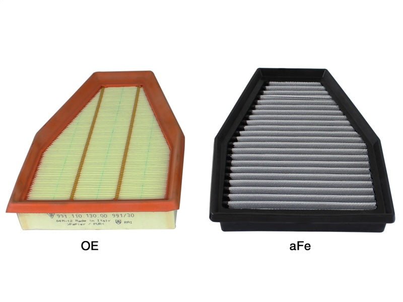 aFe Magnum FLOW OE Replacement Air Filter Pro DRY S 12-15 Porsche 911 (991) H6 3.4L/3.8L - CPC Performance