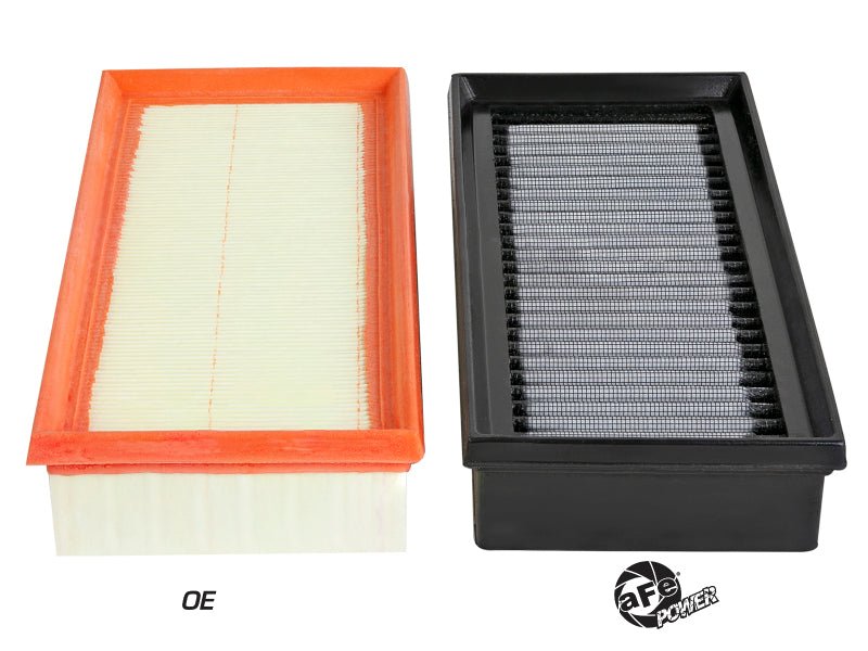 aFe Magnum FLOW Pro DRY S OE Replacement Filter 15 - 19 Mercedes C63 AMG 4.0L TT (Pair) - CPC Performance