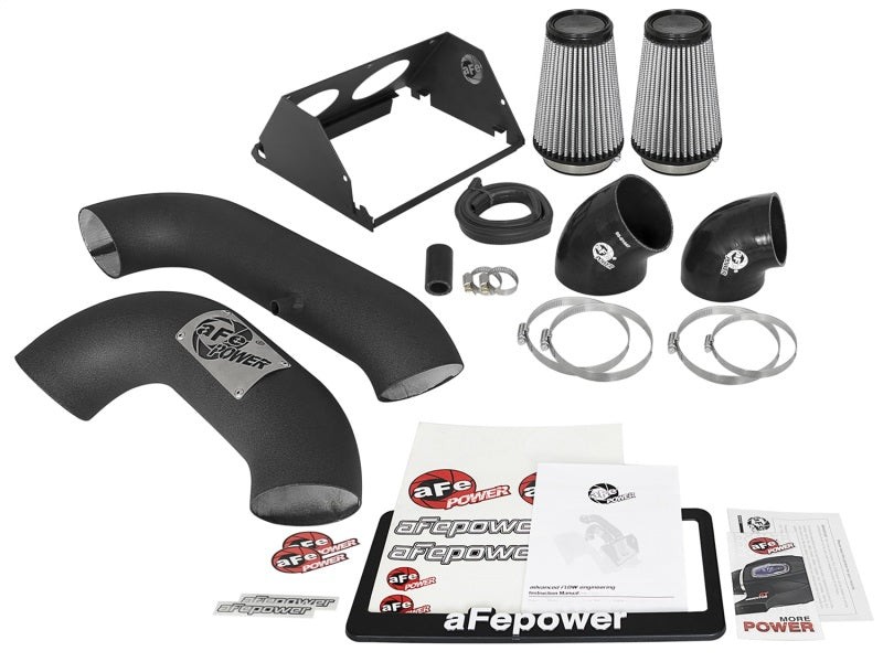aFe MagnumFORCE 2XP Intake w/3.5in Black Steel Housing Pro DRY S Filter 2017 Ford F - 150 V6 - 3.5L (tt) - CPC Performance