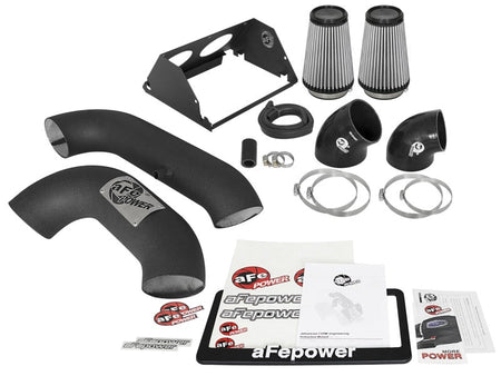 aFe MagnumFORCE 2XP Intake w/3.5in Black Steel Housing Pro DRY S Filter 2017 Ford F - 150 V6 - 3.5L (tt) - CPC Performance